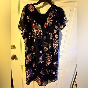Romper Navy floral